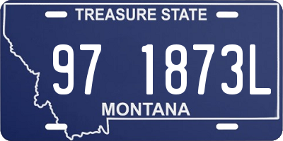 MT license plate 971873L