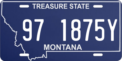 MT license plate 971875Y