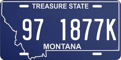 MT license plate 971877K