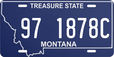 MT license plate 971878C