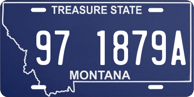 MT license plate 971879A