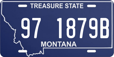 MT license plate 971879B