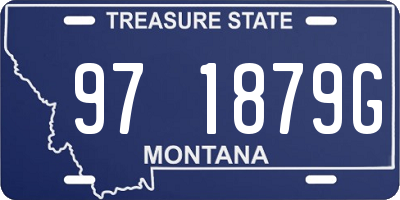 MT license plate 971879G