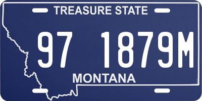 MT license plate 971879M