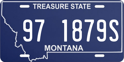 MT license plate 971879S