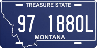 MT license plate 971880L