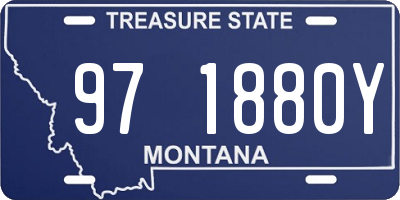 MT license plate 971880Y