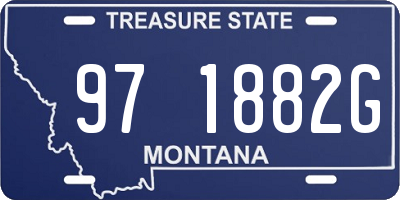 MT license plate 971882G