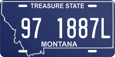 MT license plate 971887L