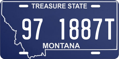 MT license plate 971887T