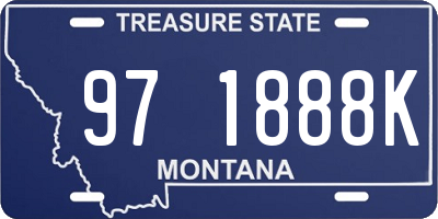 MT license plate 971888K