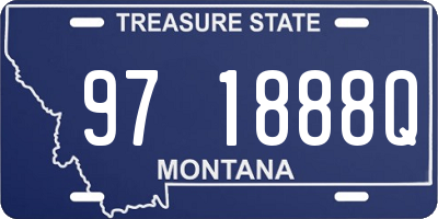 MT license plate 971888Q