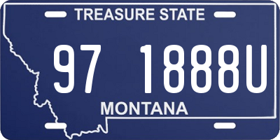 MT license plate 971888U