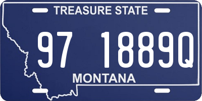 MT license plate 971889Q