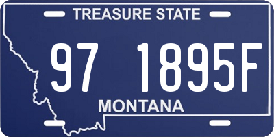 MT license plate 971895F