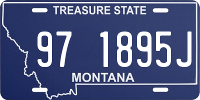 MT license plate 971895J