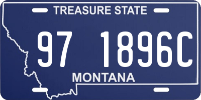 MT license plate 971896C