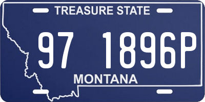 MT license plate 971896P