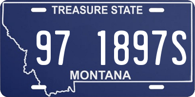 MT license plate 971897S