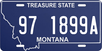MT license plate 971899A