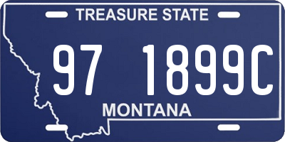 MT license plate 971899C