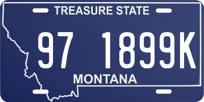 MT license plate 971899K