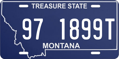 MT license plate 971899T