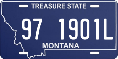 MT license plate 971901L