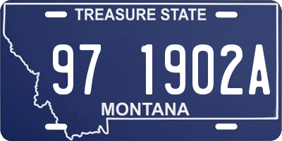 MT license plate 971902A