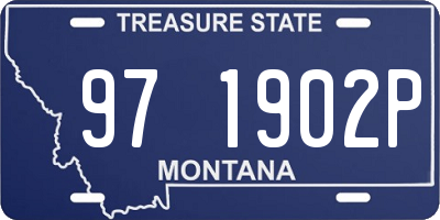 MT license plate 971902P