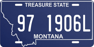 MT license plate 971906L
