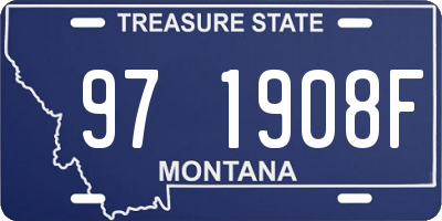 MT license plate 971908F