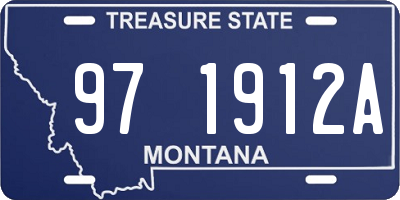 MT license plate 971912A