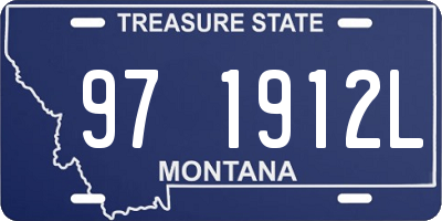 MT license plate 971912L