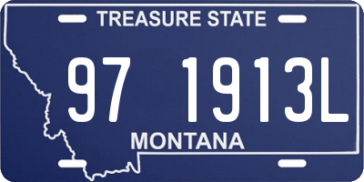 MT license plate 971913L