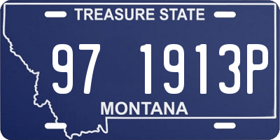 MT license plate 971913P