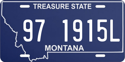 MT license plate 971915L