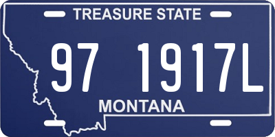 MT license plate 971917L