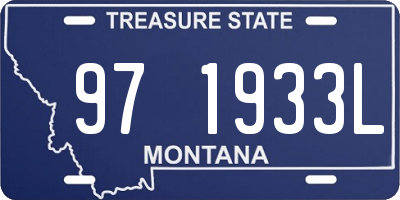 MT license plate 971933L