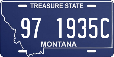 MT license plate 971935C