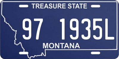 MT license plate 971935L
