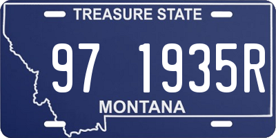 MT license plate 971935R