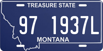 MT license plate 971937L