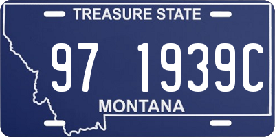 MT license plate 971939C
