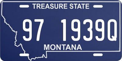 MT license plate 971939Q