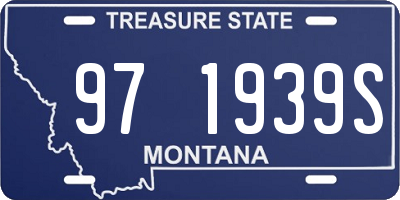 MT license plate 971939S