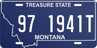 MT license plate 971941T