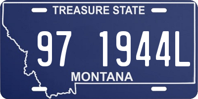 MT license plate 971944L