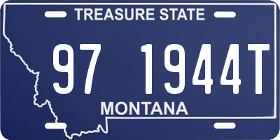 MT license plate 971944T