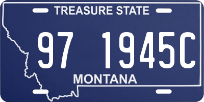 MT license plate 971945C